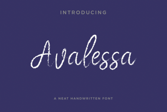 Avalessa: A Script Typeface for Editorial Elegance