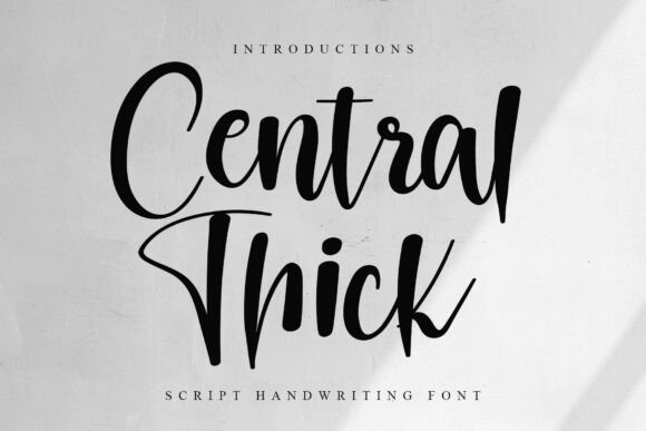 Central Thick: A Bold Script for Modern Brand Identity
