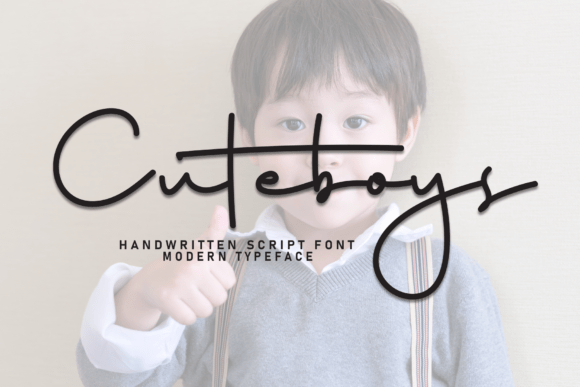 Cuteboys: A Playful Script Font for Modern Web Design