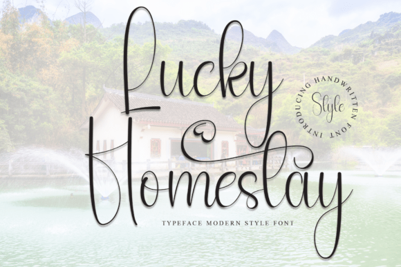 Designing with Lucky Homestay: A Script Font for Elegant Editorial Layouts