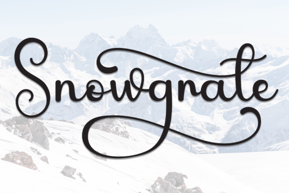Elevate Your Brand with the Snowgrate Script Font