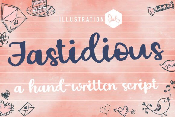 Fastidious: A Textured Script Font for Modern Web Design