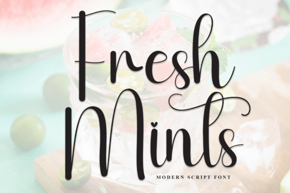 Fresh Mints: A Script Font for Modern Editorial Design