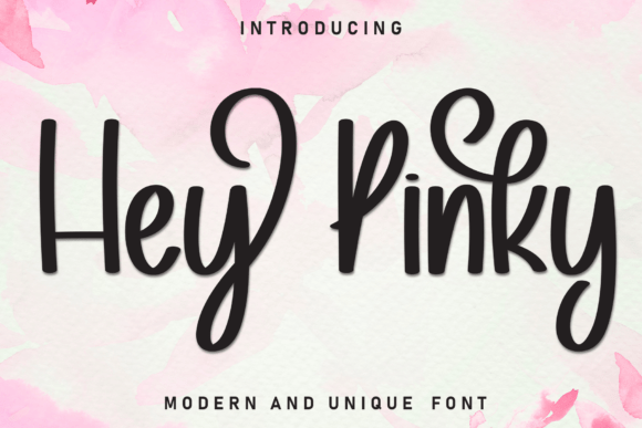 Hey Pinky: A Handwritten Font That Elevates Small Business Branding
