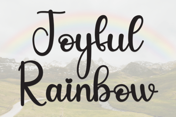 Joyful Rainbow Font Review for Web Designers