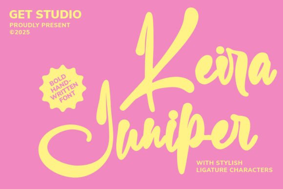 Keira Juniper: A Bold Script Typeface for Modern Web Design