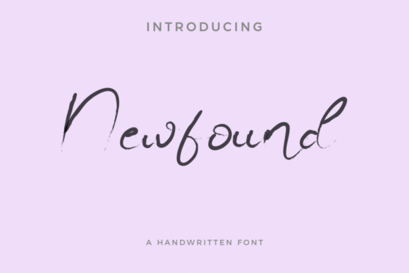 Newfound: A Refined Script Typeface for Editorial Design
