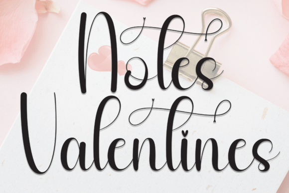 Notes Valentines Font Review: A Stylish Script for Branding