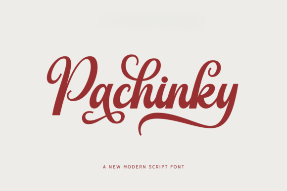 Pachinky: A Modern Script Typeface for Editorial Impact