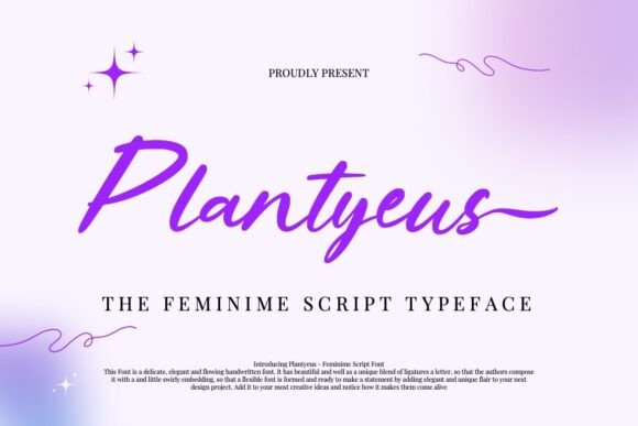 Plantyeus: A Script Font That Elevates Campaign Design