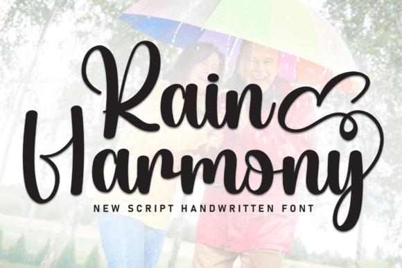 Rain Harmony: The Elegant Script Font for Handmade Brands