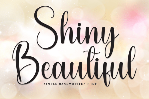 Shiny Beautiful: A Modern Script Font for Editorial Design