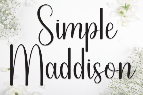 Simple Maddison: A Refined Script Typeface for Editorial Design