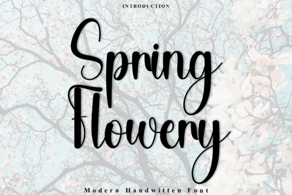 Spring Flowery: A Handwritten Script Font for Elegant Branding