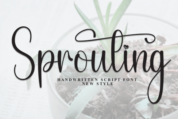 Sprouting Font: A Refined Script for Editorial Design