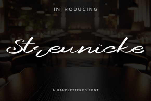 Streunicke Font: A Designer's Take on Modern Script Branding