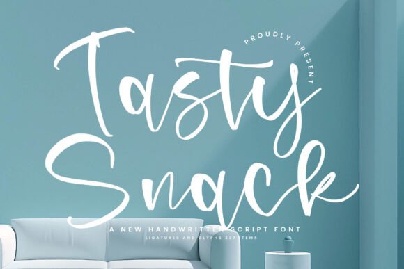 Tasty Snack Font Review: A Handwritten Script for Branding