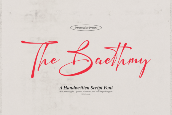 The Baethmy: A Handwritten Font for Authentic Branding