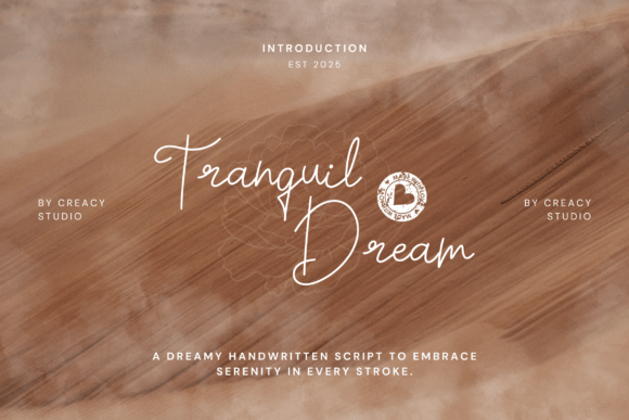 Tranquil Dream Font: A Serene Script for Editorial Design