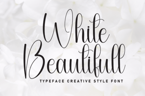 White Beautifull: A Script Font for Modern Editorial Design